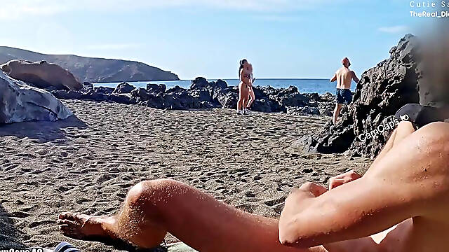Perv Engages Girls On The Beach