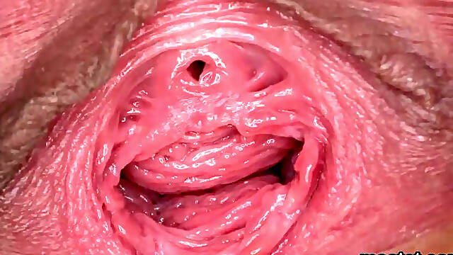 Gape pussy closeup 4