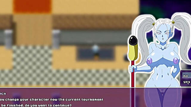 Super Slut Z Tournament [parody Dragon Ball game] Ep.4 maron turn to screw the old pervert master Roshi hentai