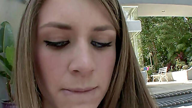The brunette visits her blonde lesbian classmate after class and gets charmed b