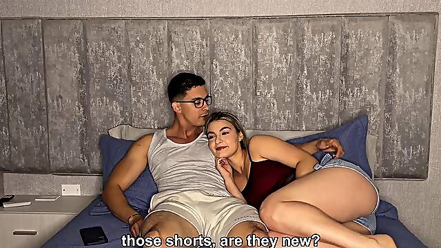 Lia Tovar Sneaks Into LianGreys Bed After Wet Stormy Night