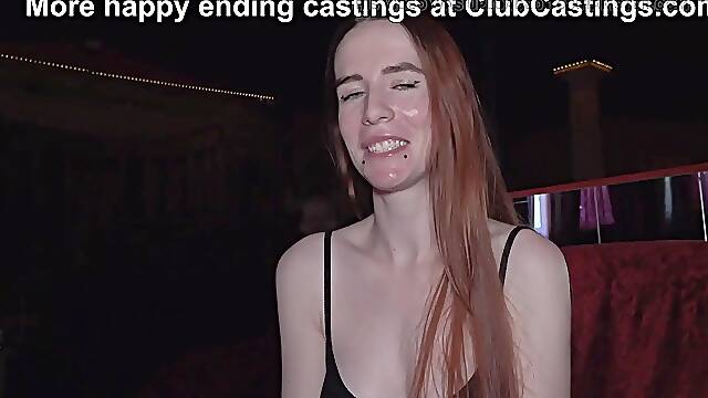 Redhead Stripper will Fuck Any Client at ClubCastings
