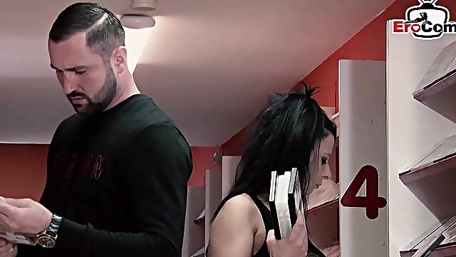 EroCom: German Cologne Milf seduced guy in Porn cinema with anal