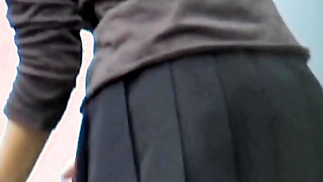 Stunning Japanese teen goddesses filmed in public by voyeur