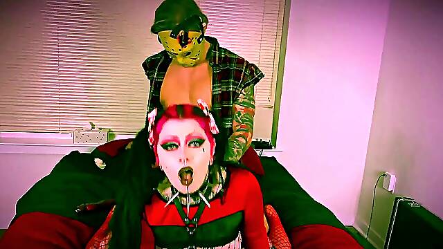 Big booty goth housesitter Kat Black gets roughed up by Friday the 13th