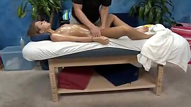 Steamy erotic massage turns into hot pussy play