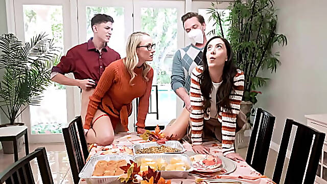 The Family Cums Together at A Very Special Occation - Momslave