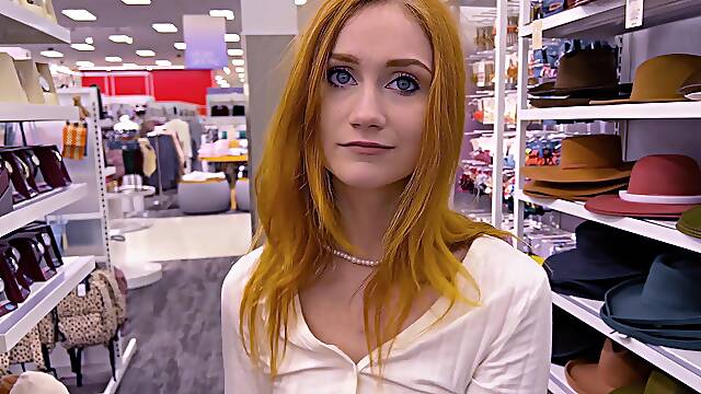 HD POV video of redhead Scarlet Skies being fucked in doggy