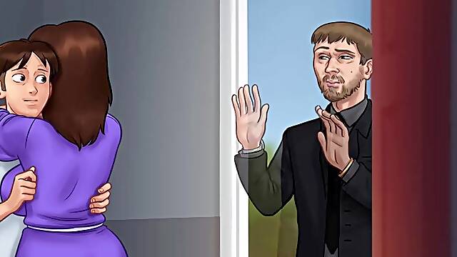 Summertime saga - Erik and Johannes drilled Mrs. Johnson ... Johanns banged Helen twice in one day ... Naya got drilled twice one time