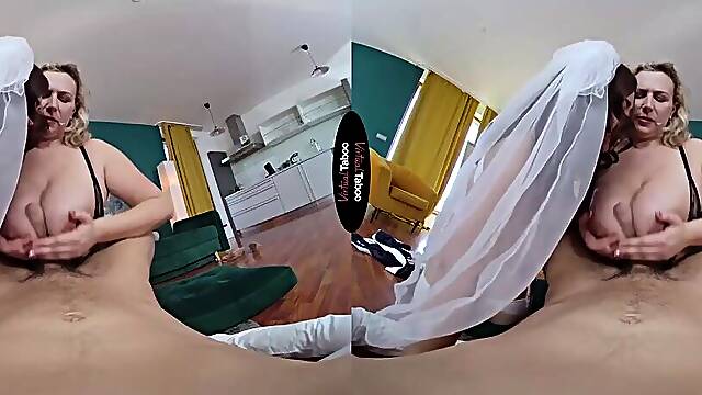 Wedding Costume Try-On Turns Into 3some With Kathy Unfathomable And Coco Rains — VirtualTaboo