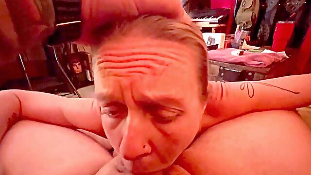 Cheating Step Mom Deep Throats While Family Is Home, I Needed That massive pipe In My mouth