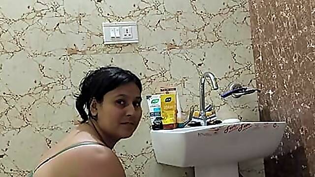 Puja bhabhi bathing in shower