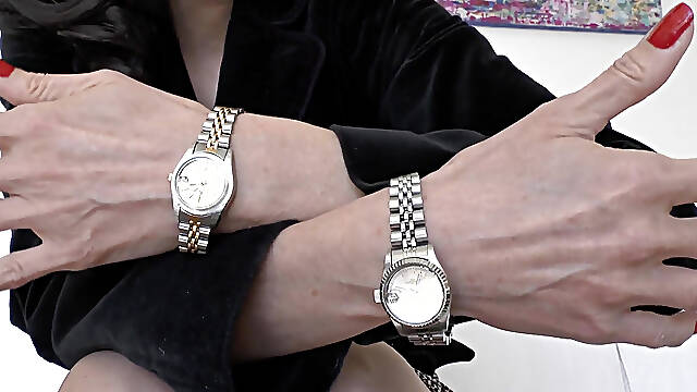 Wristwatch Fetish - Hot Jerk-off Game, JOI Lady Victoria Valente