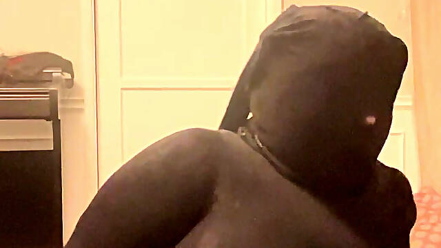 Rubber Doll Mask Encased Orgasm