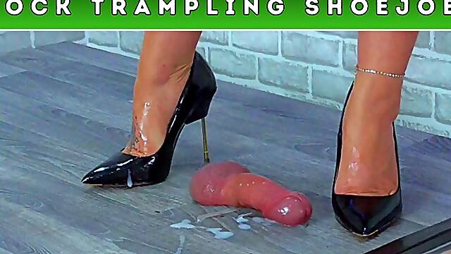 Crushing The Cum From Your Balls In My Kurt Geiger London Bond Stilettos (109) - Cock Cam - Trampling CBT Shoejob