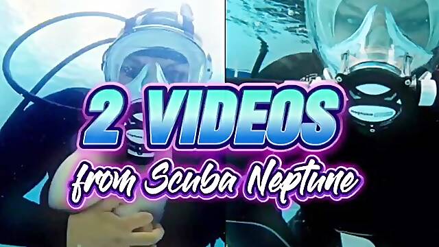 2 in 1 Scuba Neptune Compilation: Underwater Fetish & Sensual Masturbation - 18 Min MOV HD