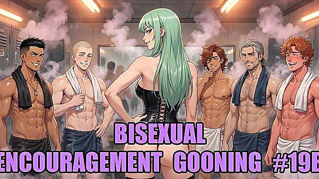 Bisexual Encouragement Gooning #19B: Locker Steam Bi Corruption Goon State (Animated)