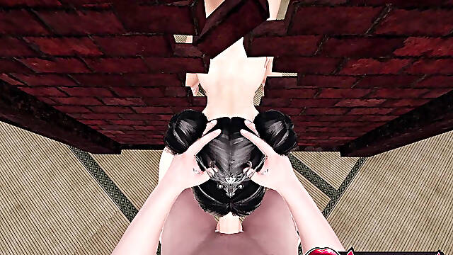 Konatsu Group 3D Hentai - Two Dicks Blowjob, Glory Hole Stuck, Lifting DP Creampie in Uncensored Animation