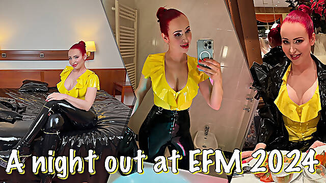 Miss Fetilicious Going Out for Dinner in Latex