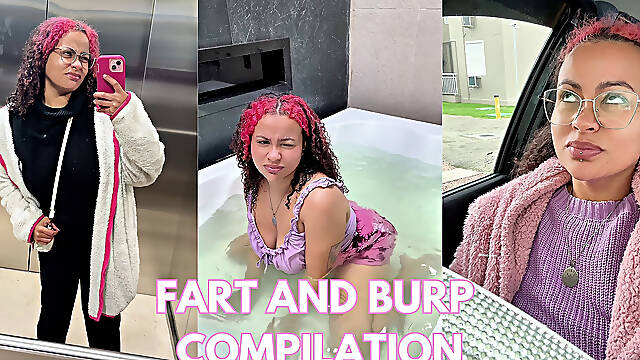 Weekly Fart Burp Compilation Outdoors Pole Dance Latex Ass Fart Jars