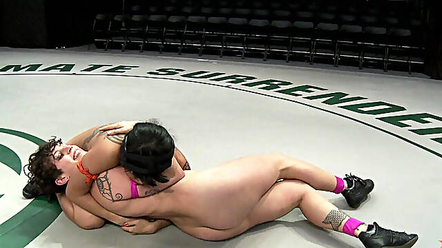 Ferocious Head Scissors, Body Locks & Back Breakers & Ass Fucking. the Roughest Match of the Year!