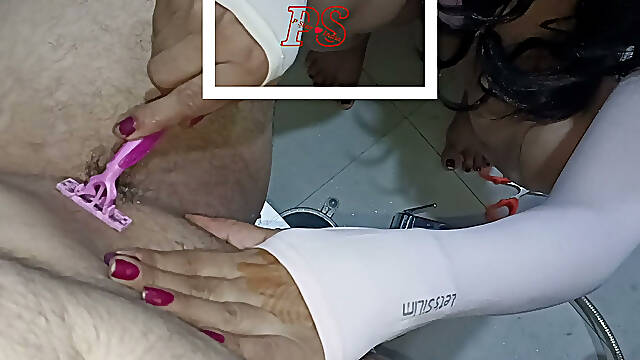 Indian Bhabhi Cock Hair Trim Dirty Talk Extreme Closeup