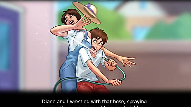 Monster Cock Anon and Big Boobs Diane Gets Each Other Wet Outdoor - Summertime Saga Gameplay