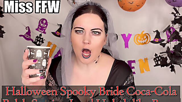 Halloween Spooky Bride Coca-cola Belch Session Loud Unladylike Burps