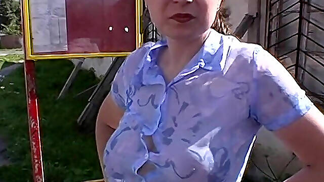 Visible Quite a Bit Under the Blouse